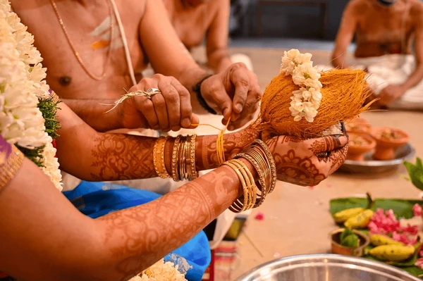 South Indian Wedding Ritual - Coconut Ceremony